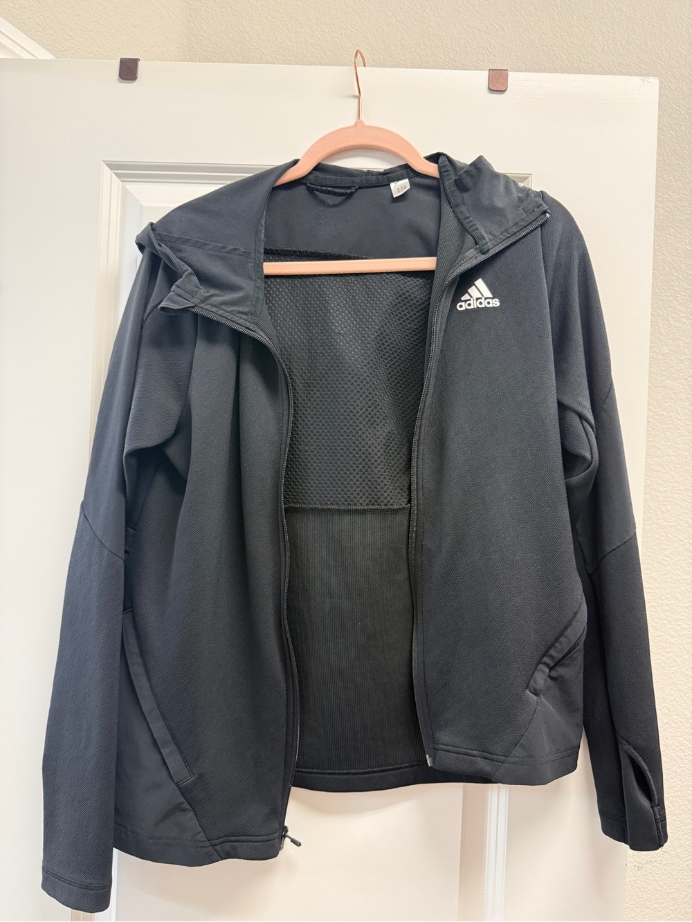 Adidas AEROREADY Black Hooded Full Zip Training Jacket | Women’s